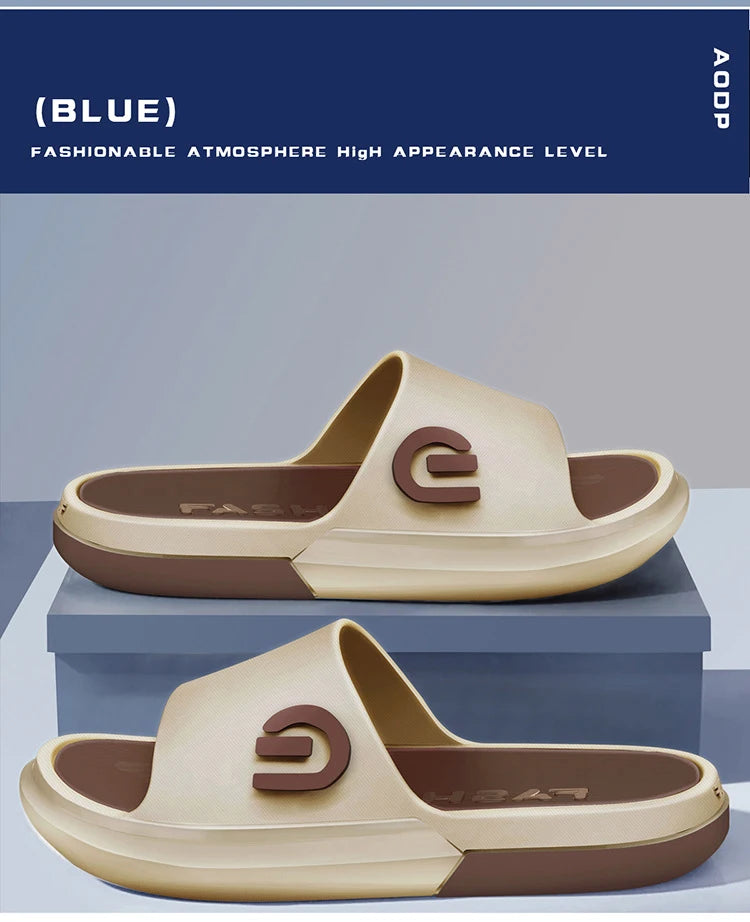 Pantofole da uomo alla moda Suola morbida in PVC Scivoli antiscivolo Infradito da spiaggia casual all'aperto Pantofole da bagno per la casa Nuovo sandalo