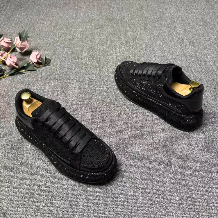 2026 spring and autumn new trendy brand low-top hot diamond board shoes men's lace-up versatile sports dad shoes