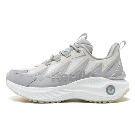 ONEMIX Scarpe da trail running da uomo Scarpe da ginnastica in pelle antiscivolo indossabili Supporto stabile Scarpe sportive fuoristrada Scarpe da ginnastica da passeggio all'aperto PlatiNum