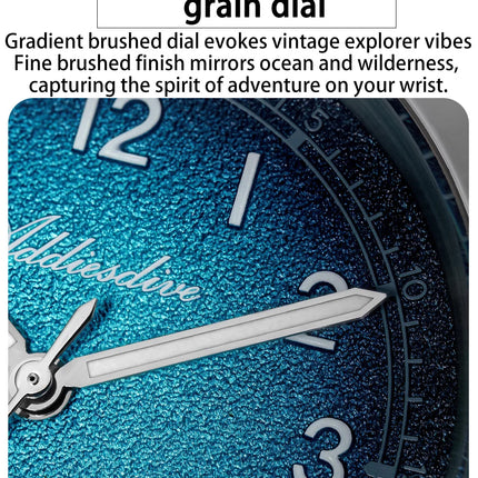 ADDIESDIVE 2026 New Luxury Men Quartz Watch 100M Waterproof Sapphire Glass Super Luminous Stainless Steel Business Wristwatches