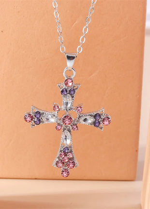 Y2K Crystal Butterfly Heart Necklace Fashion Kpop Shiny Clavicle Chain Necklaces for Women Girls New Trend Party Gifts Jewelry PlatiNum
