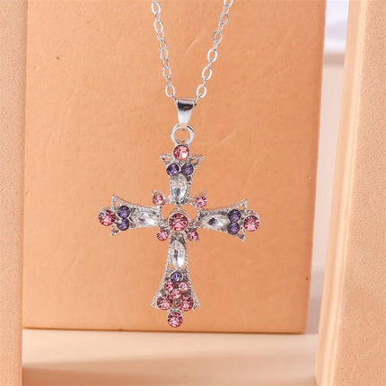 Y2K Crystal Butterfly Heart Necklace Fashion Kpop Shiny Clavicle Chain Necklaces for Women Girls New Trend Party Gifts Jewelry PlatiNum