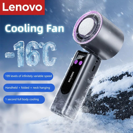 Ventilatore Portatile USB a 199 Velocità con Display Digitale, Grande Turbina Eolica, Mini Ventilatore Rinfrescante