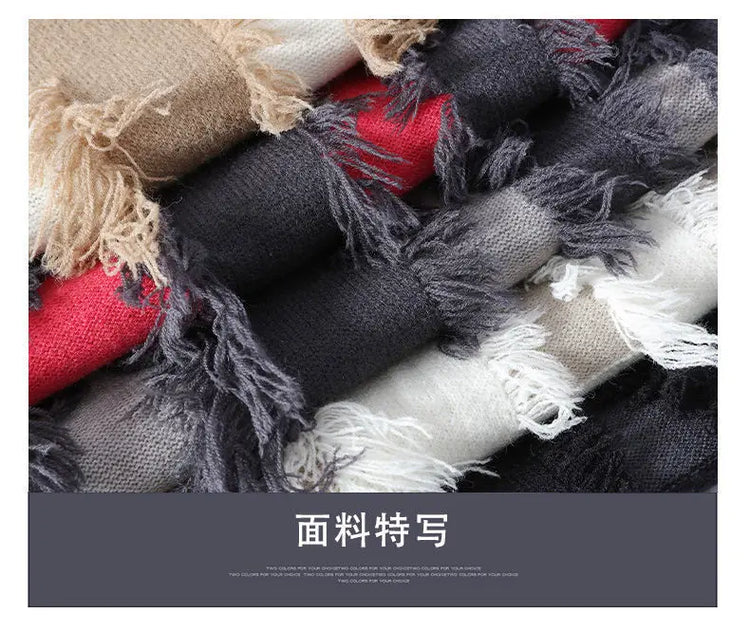 Ripped Sweater Men's Loose Crew Neck Knit Bottom Shirt Handsome Autumn Clothes on The Fashion  Sweater Pullover Sweater