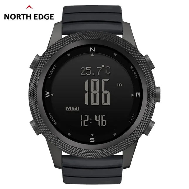 NORTH EDGE APACHE-46 Orologio digitale da uomo Sport all'aria aperta Corsa Nuoto Orologi sportivi all'aria aperta Altimetro Barometro Bussola WR50M platinumshop