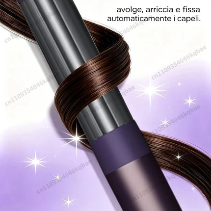 High Quality 6 In 1 Multi Hair Styler & Hair Dryer Auto Curling Air Dryer Wrap Hot/Cold Air Styling Tool Hair Straightener Curling Barrel Brush Salon Styling Gift For Women