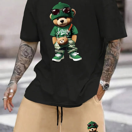 Completo da uomo casual streetwear 2026: T-shirt sportiva a stampa graffiti Y2K ad asciugatura rapida e pantaloncini con coulisse platinumshop