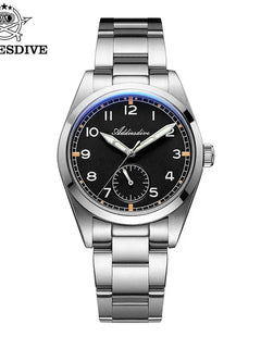 ADDIESDIVE 36mm Men's Luxury Watch 100m Water Resistance K1 Domed Crystal BGW9 + C3 Super-LumiNova VH60 Movement Stainless Steel