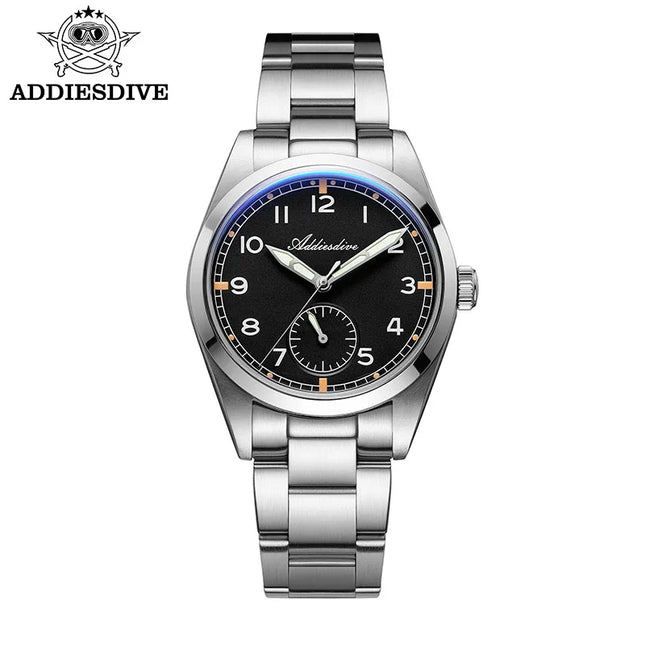 ADDIESDIVE 36mm Men's Luxury Watch 100m Water Resistance K1 Domed Crystal BGW9 + C3 Super-LumiNova VH60 Movement Stainless Steel