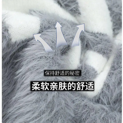 2026 Winter Fashion Sweater Men Casual Knit Pullovers Mens Thick Warm letter pattern Sweaters Men's Daily Warm sweaters male