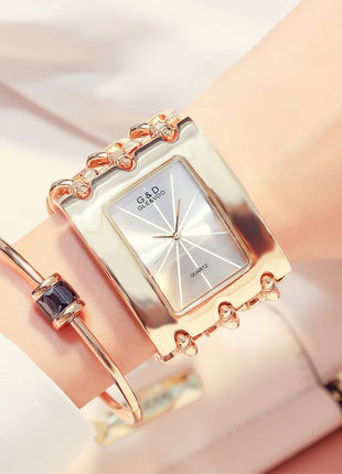 Orologio da donna di marca di lusso Abito con strass Orologi da polso da donna Eleganti orologi femminili in oro per le donne Montre Femme 2025 platinumshop