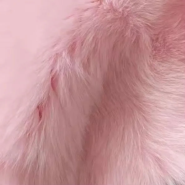 ZADORIN Chic Turn Down Collar Cropped Faux Fur Coat Woman Luxury Designer Faux Fur Jackets for Woman Winter Y2K Clothes Fur Top