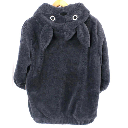 Anime Cartoon Cute Cosplay Kawaii Hooded Sweatshirt With Ears Harajuku Coral Fleece Sweatshirt Couple Sports Warm Hoodie