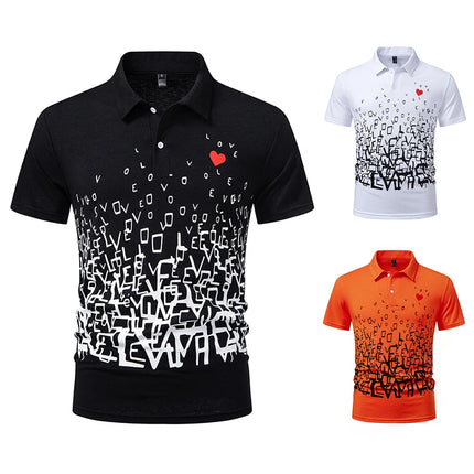 Men's Summer Short Sleeve Polo, Henley Collar T-Shirt, Solid Color T-Shirts, T-Shirt T11