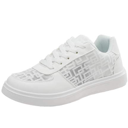 Casual Ell Toe Sneakers Low Top Spor Flats Trendy Versatile Student Leisure Rubber Outsole Summer Breathable Jogging Shoes