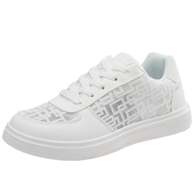 Casual Ell Toe Sneakers Low Top Spor Flats Trendy Versatile Student Leisure Rubber Outsole Summer Breathable Jogging Shoes