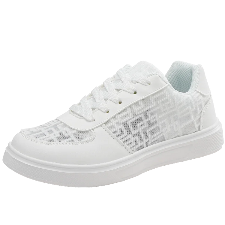 Casual Ell Toe Sneakers Low Top Spor Flats Trendy Versatile Student Leisure Rubber Outsole Summer Breathable Jogging Shoes
