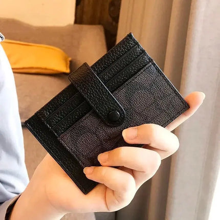 Portacarte Ultrasottile Stile Ins con Monogramma, Mini Portafoglio Corto alla Moda per Donne, Porta Carte e Documenti con Applicazioni