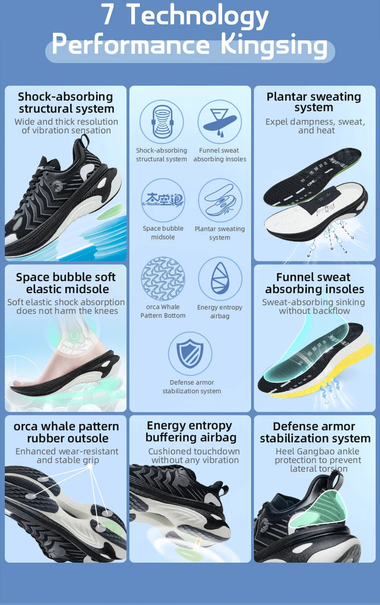 ONEMIX nuove scarpe da corsa Orca per uomo Cushion Training Outdoor Athletic Sport Shoes Sneakers invernali da uomo antiscivolo resistenti all'usura PlatiNum