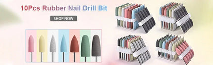 10Pcs Diamond Milling Cutter For Manicure Electric Nail Drill Bits Accessory Pedicure Machine Nail File Gel Remover Tool uñas Accesorios Y Herramientas