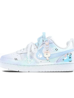Custom Sneakers Nike Court Borough  Twin Sweet Dreams  Niche Preppy Style  Cute & Sweet Women's Skateboarding Sneakers
