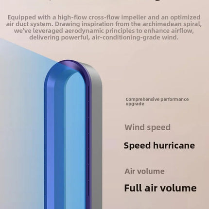 Ventilatore a Torre Senza Pale Angelo Tedesco 220V, Purificatore d'Aria e Riscaldatore 2 in 1 per Uso Domestico QDW