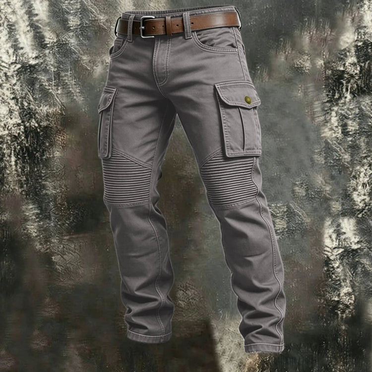 2026 Cotton Men's Pants Large Size Multi-pocket Loose Overalls Outdoor Sports Training Jogging Casual Pants Loose Comfortable
