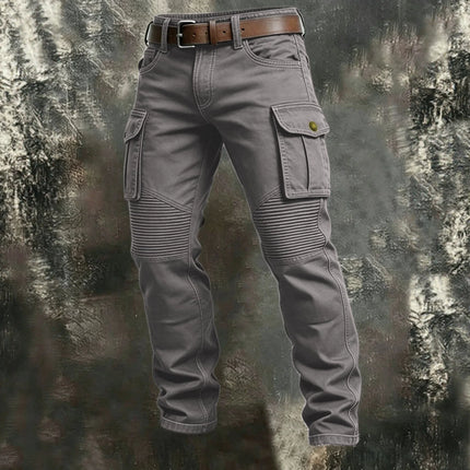 2026 Cotton Men's Pants Large Size Multi-pocket Loose Overalls Outdoor Sports Training Jogging Casual Pants Loose Comfortable