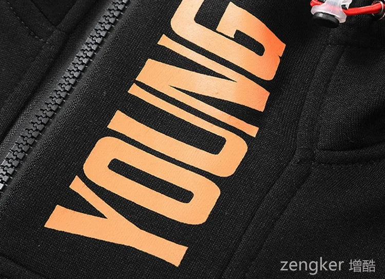 Men Spring Autumn Hooded Sweater Letter Plus Size Trendy Loose Sports Leisure Youth Student Hoodie 11xl 170kg 10XL 9XL