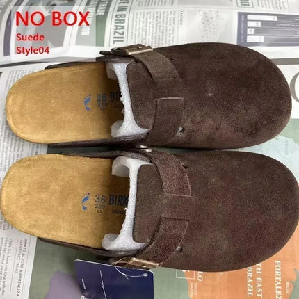 Nuove Sandali Boston Unisex in Pelle alla Moda con Suola Morbida
