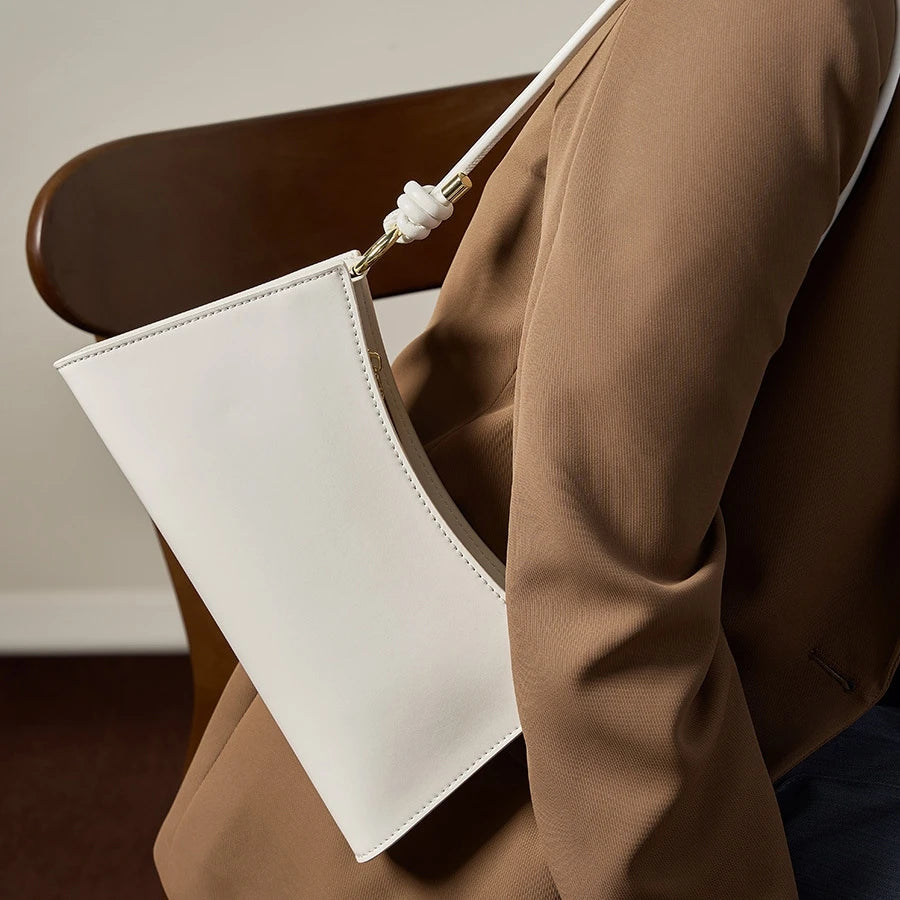 YANATARI underarm cowhide Genuine leather handbags women vintage red shoulder bag female korean luxury bag high quality 2025