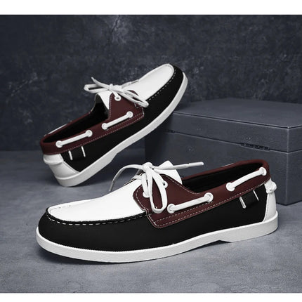 Mocassini da uomo Design Scarpe da barca Pelle PU Alta qualità Comodo Slip-On Morbido Piatto Versatile Scarpe da guida alla moda Mocassini