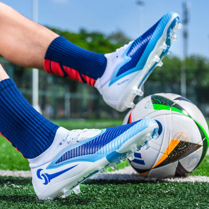 Nuovi Scarpini da Calcio per Uomo, Scarpe Sportive da Esterno per Ragazzi, Tacchetti Lunghi Antiscivolo Traspiranti, Scarpe da Calcio per Allenamento e Partite, Comode per Adulti