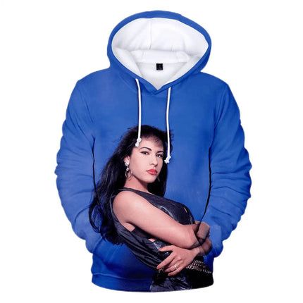 Sexy Singer Selena Quintanilla 3D Print Hoodies Men Women Hip Hop Oversized Pullover Hooded Sweatshirts Streetwear Man Clothing
