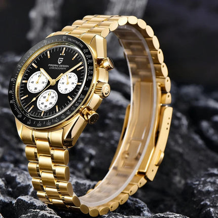 Nuovo Orologio da Uomo PAGANI DESIGN Golden Moon 2026, Orologio al Quarzo di Lusso, Cronografo Sportivo, Vetro Zaffiro AR, Impermeabile, Regalo platinumshop