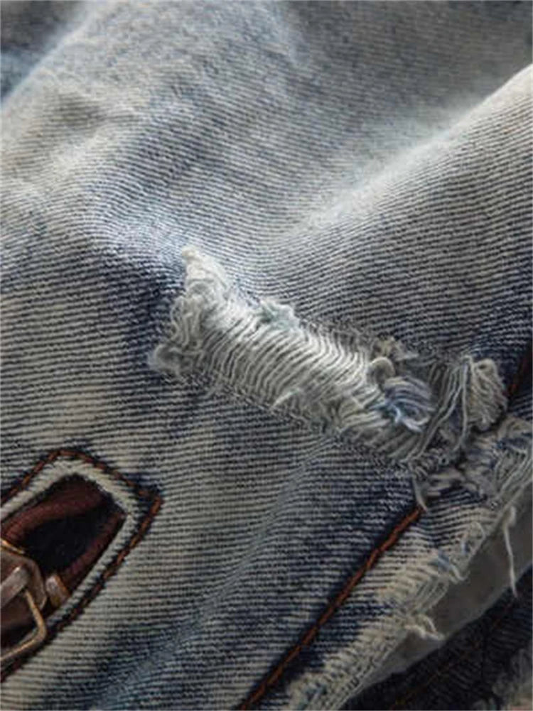Summer Women Kpop Jean Shorts Abi Y2K 2000s Ripped Denim Hot Pants Grunge Gyaru Japanese American Retro Cyber Punk Harajuku Tide PlatiNum