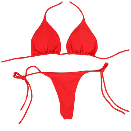 Costume da Bagno Estivo da Donna, Set Bikini Sexy con Reggiseno Imbottito Push-up e Perizoma, Due Pezzi, Abbigliamento da Spiaggia, Costume da Bagno Femminile Sexy platinumshop