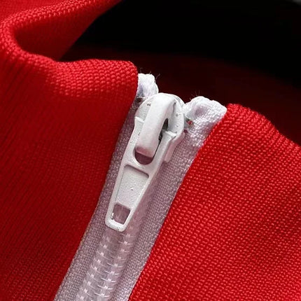 European and American new leisure sports suit men and women high-end fashion space cotton cardigan fashion two-piece large size PlatiNum