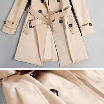 Xiaoxiangfeng Jacket Women2026Spring Autumn Winter New Fashion Windbreaker British Style Long Trench Coat Loose Female Outerwear