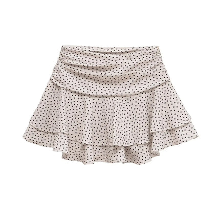 ETJ 2025 Sommer Damen Neue Mode Sexy Hot Girl Stil Rüschen gestapelt Dekoration Rock Hose Kurze Mid-Waist