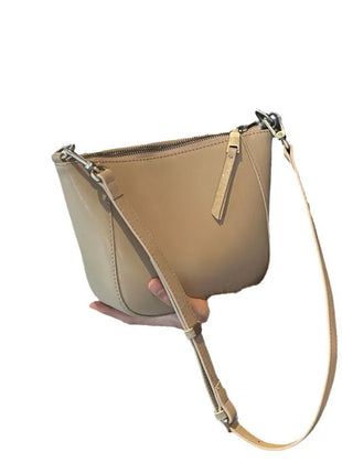 Nuova borsa in vera pelle, versatile borsa a tracolla piccola in pelle di vacchetta di alta qualità per donna