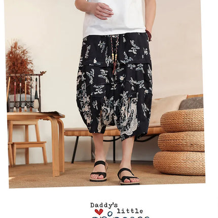 Pantaloncini da Spiaggia Estivi 2026 da Uomo, in Cotone Traspirante, Comodi, Casual, a Gamba Larga, Taglie Forti fino alla 8XL