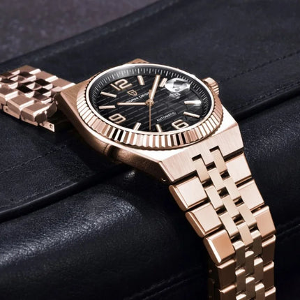Nuovo Orologio da Polso Meccanico Automatico PAGANI DESIGN 2026 per Uomo, Vetro Zaffiro, Acciaio Inossidabile, Impermeabile, Orologio di Lusso