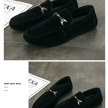Estate nuove scarpe da uomo alla moda mocassini morbidi di alta qualità mocassini in pelle scamosciata Casual Flats Outdoor Light Walking scarpe da uomo Zapatos