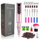 35000RPM Cordless Portable Nail Drill, Rechargeable Electric Nail File Manicure Pedicure Set, Professional Nail Art Tool for Gel Nails, Shaping Polishing for Home Salon & Nail Art Beginners