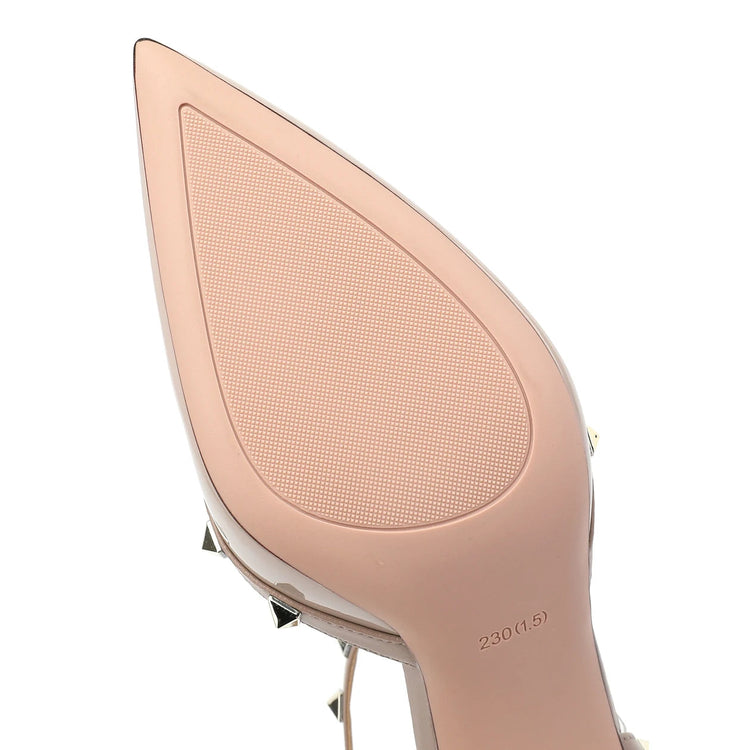 【Misurati la lunghezza dei piedi prima di ordinare】Scarpe da donna eleganti e di lusso con rivetti, sexy, con tacco alto e sottile, modello 62-CHC-33 platinumshop