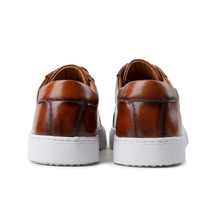 Plus Size 49 Trendy Men Leather Casual Shoes Soft Outdoor Sneakers Comfortable Lightweight Flat Shoes Classic Social Board Shoes
