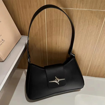 New Style Women's Bag with Lock Closure Fashionable Women Bag Trendy Embossed Women's Shoulder Bag Popular Crossbody Bag PlatiNum