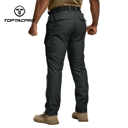 TOPTACPRO Men's Flex Ripstop Water-Resistant Lightweight Stretch Cargo Trousers for EDC Outdoor Work Hiking 8201
