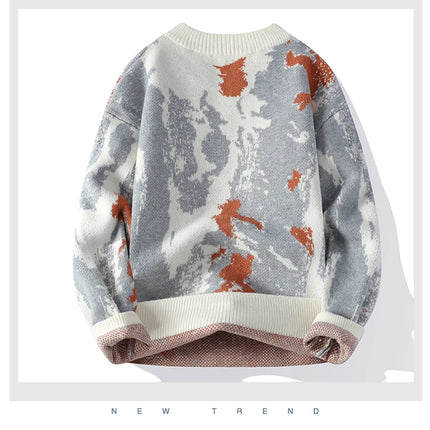 Autumn and winter Men's Fashion casual Round Neck Warm sweater slim fit Sweaters Men sweater male Thicken Warm wool pullovers